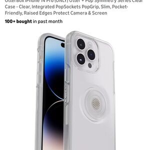 iPhone OtterBox iPhone 14 Pro (ONLY) Otter + Pop Symmetry Series Clear Case